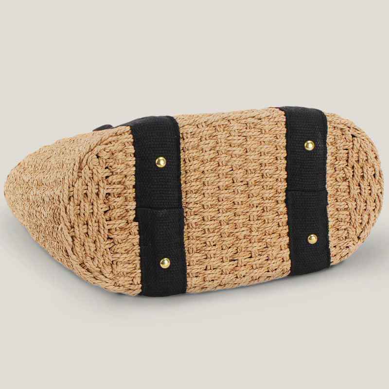 Simple Woven Large Capacity Seaside Vacation Women's Handbag
