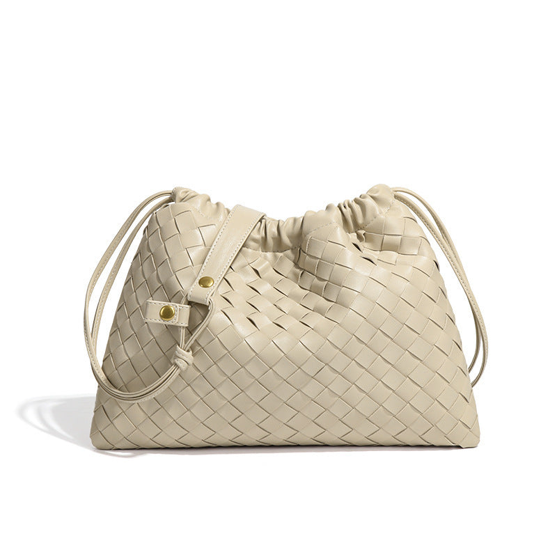 Women's Lucky Hand-woven Drawstring Pleated Cloud Fashion Women's Messenger Bag