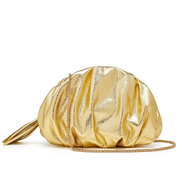 Women's Cloud Dinner Fashion Pleated High-grade Versatile Women's Shoulder Bag