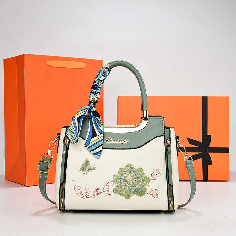 Women's Chinese Style Mother's Day Embroidered Large Bags