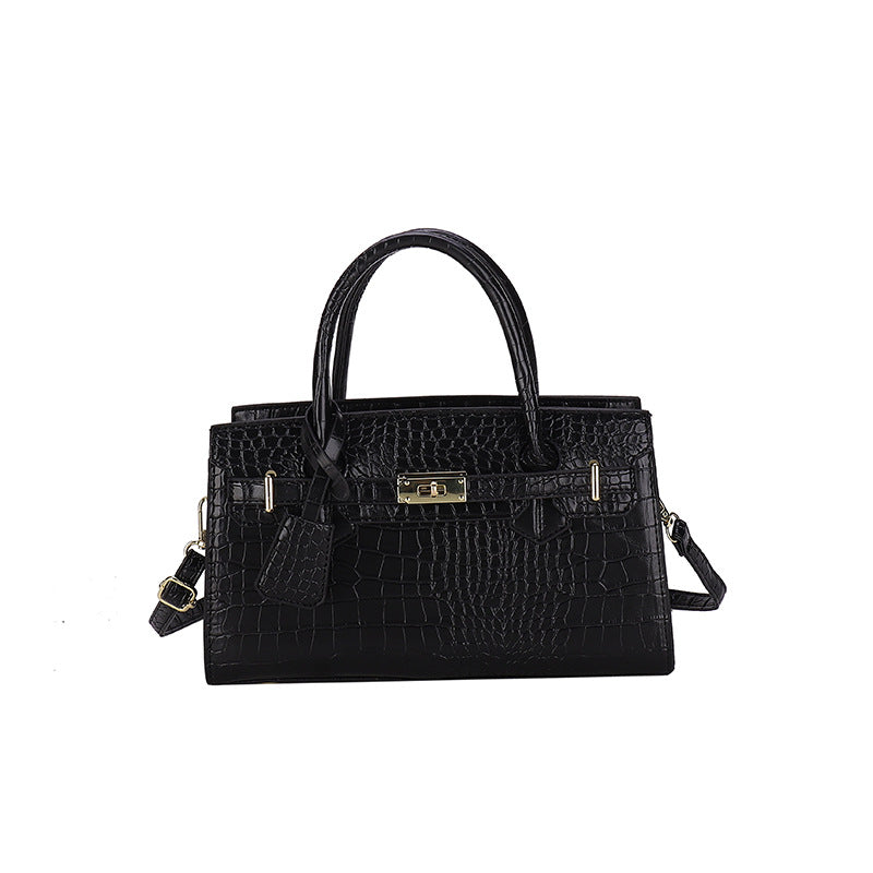 Women's Fashion Classic Retro Style Crocodile Pattern Trendy Light Women's Messenger Bag