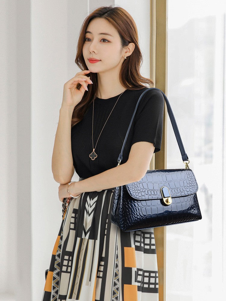 Crocodile Leather South Style Fashion Design Simple Bags