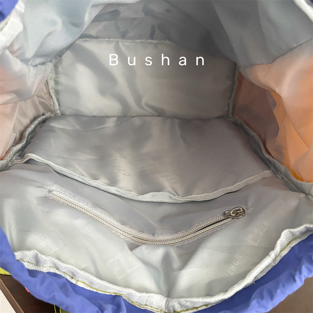Dopamine Contrast Color Detachable Mori Leisure Sports Backpack