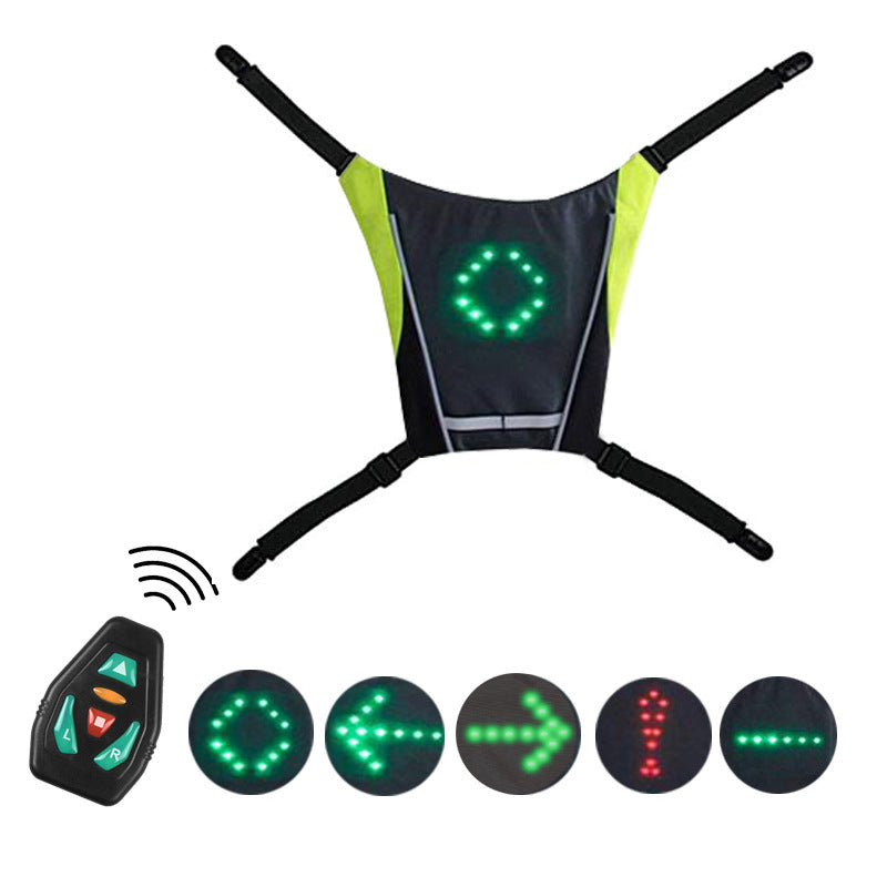 Control Luminous Pendant Clip Turn Signal Safety Riding Sport Waist Bag, Accessory Bag