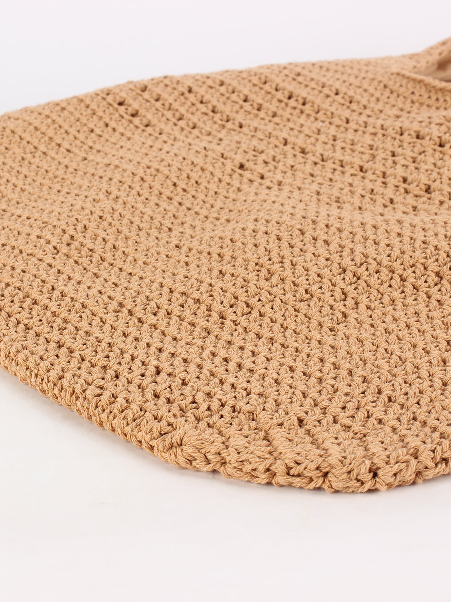 Women's Idle Style Large Capacity Cotton Thread Woven Hollow Straw Stylish Women's Shoulder Bag