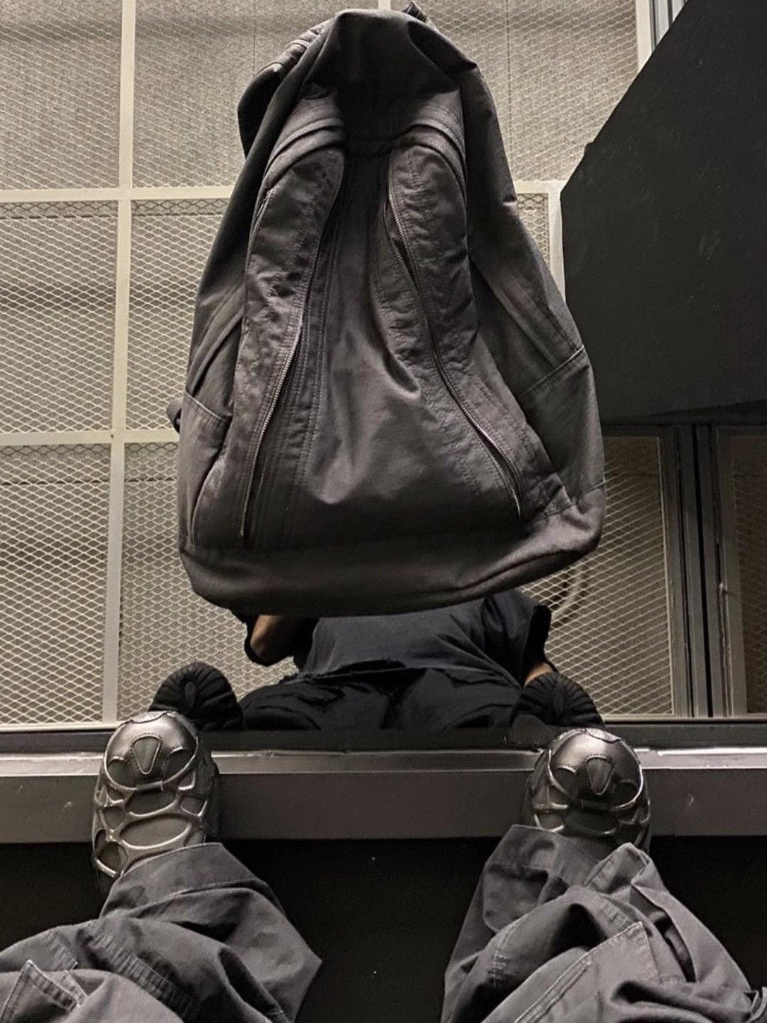 Nylon Zipper Fashion Black Daily Commute Backpacks