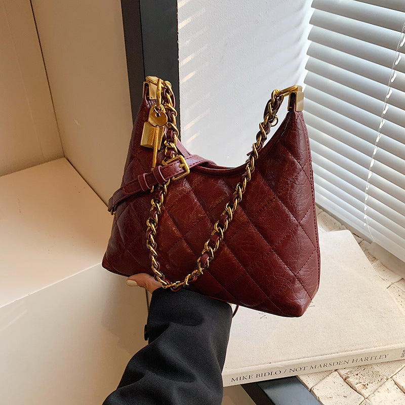 Women's Design Light Luxury Fashion Rhombus Chain Bags