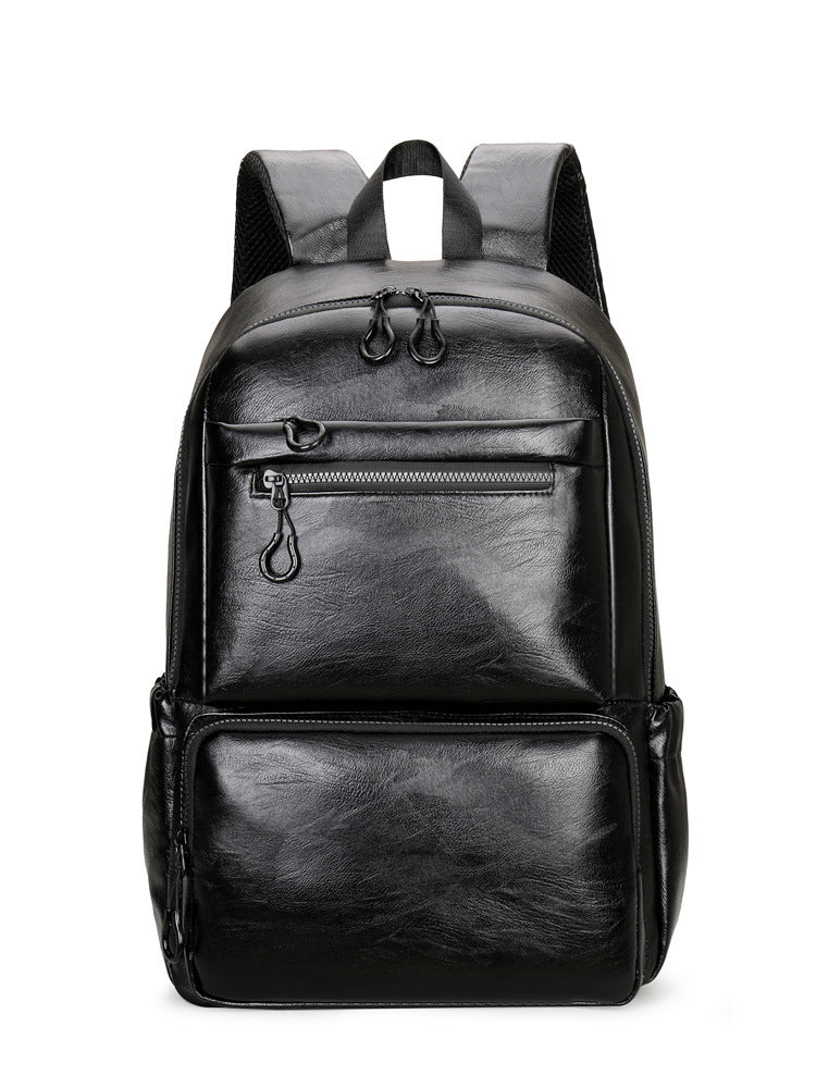 Leather Short Distance Trip College Computer Backpacks