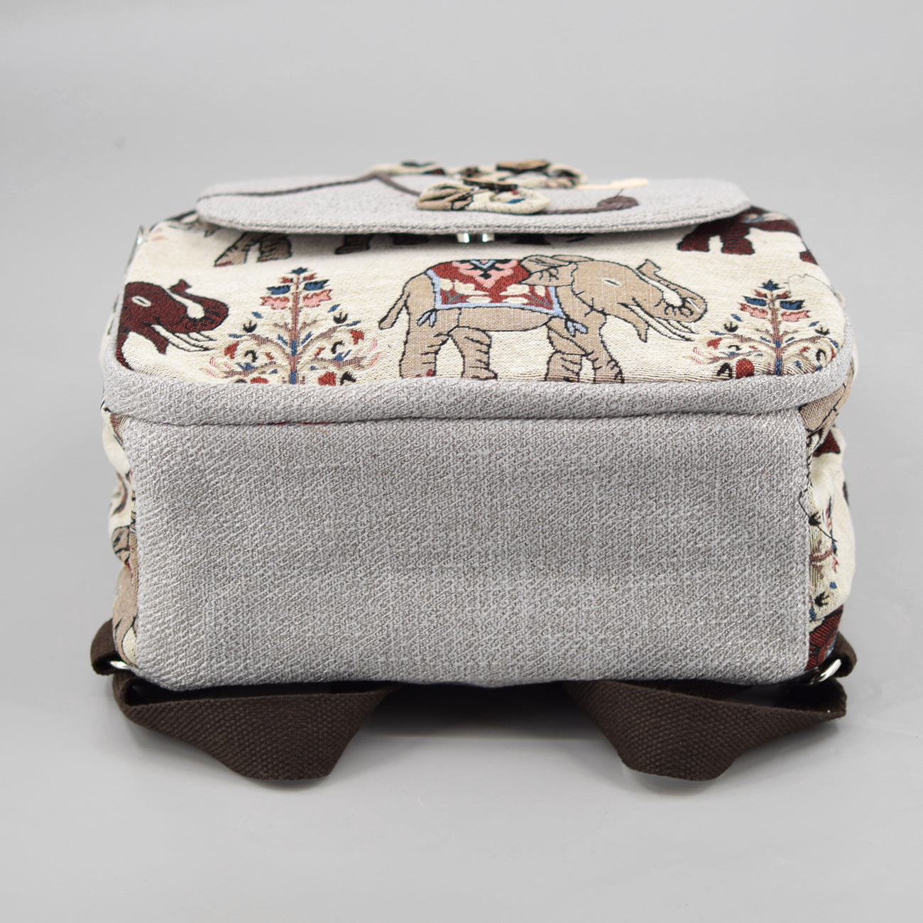 Women's Vintage Canvas Hand-woven Fabric Flower Lightweight Simple Backpacks