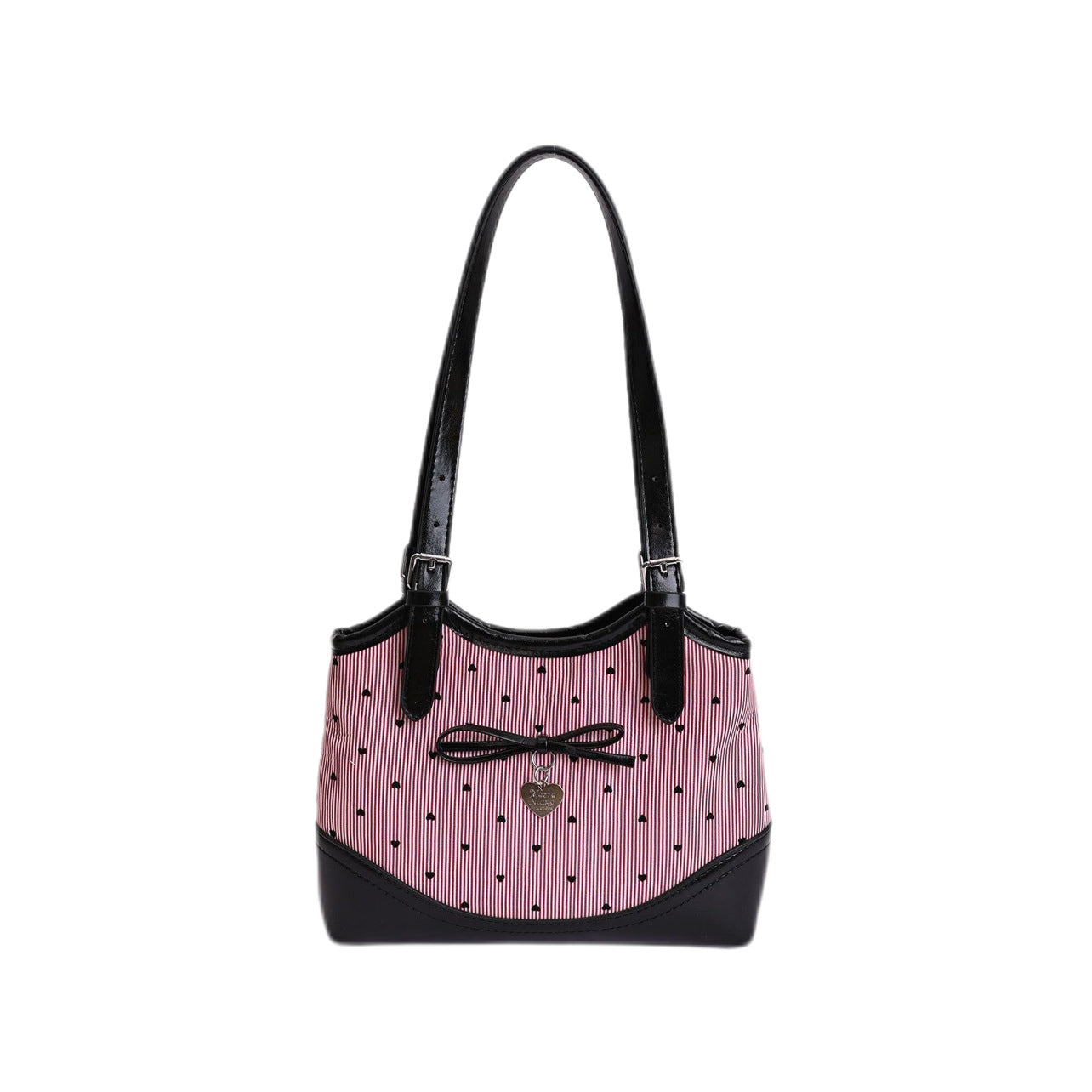 Women's Korean Style Sweet Bow Design Cute Polka Shoulder Bags