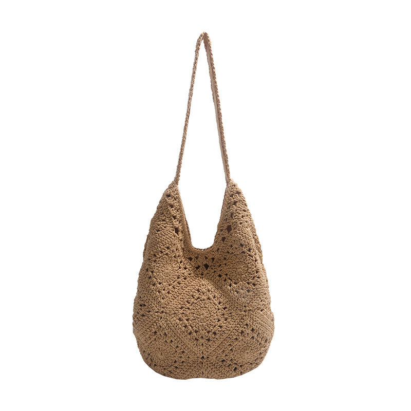 Women's Hollow Large Capacity Woven Hand-woven Tote Bag