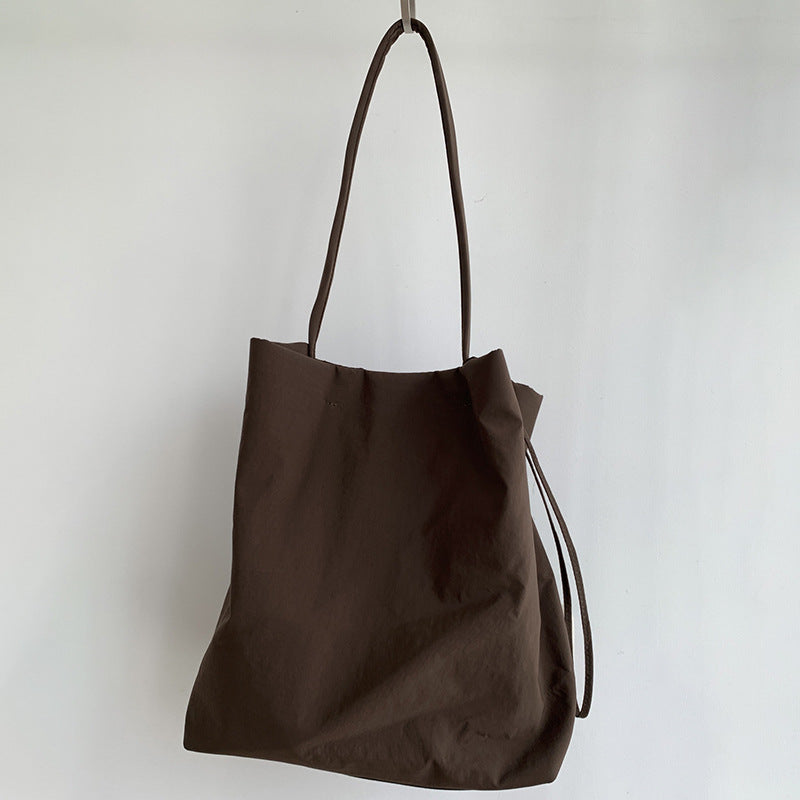 Women's Large Simple Capacity Oxford Cloth Solid Color Portable Bags
