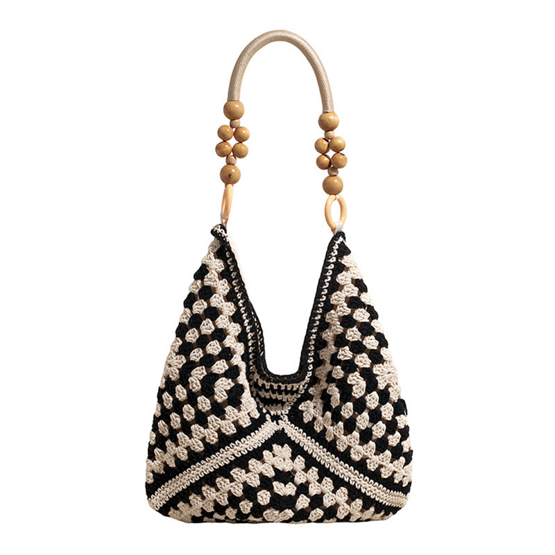 Women's Super Hot Idle Style Woven Straw Large Capacity Bohemian Seaside Bags