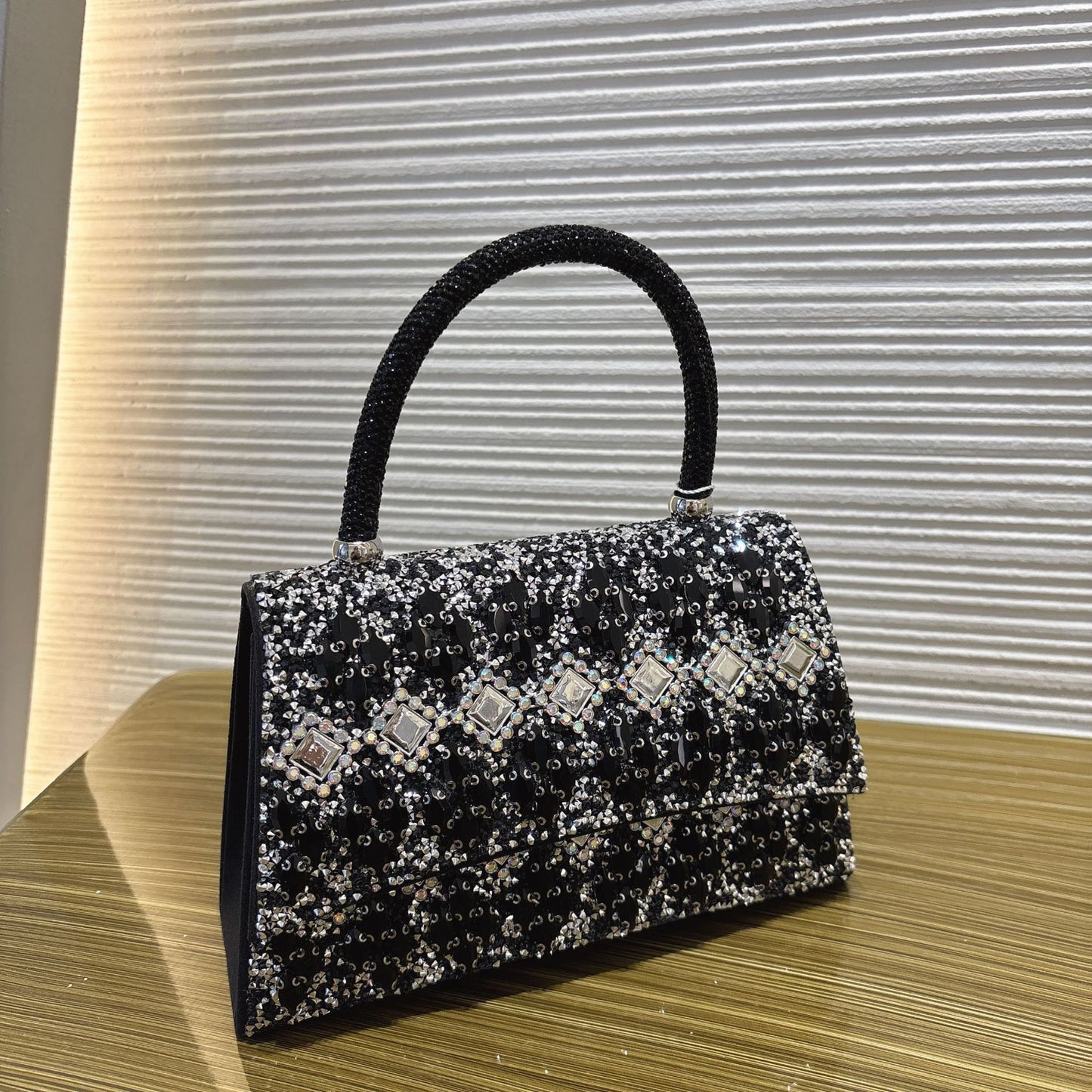 Diamond Light Luxury Portable Dinner Shining Rhinestone Women's Handbag