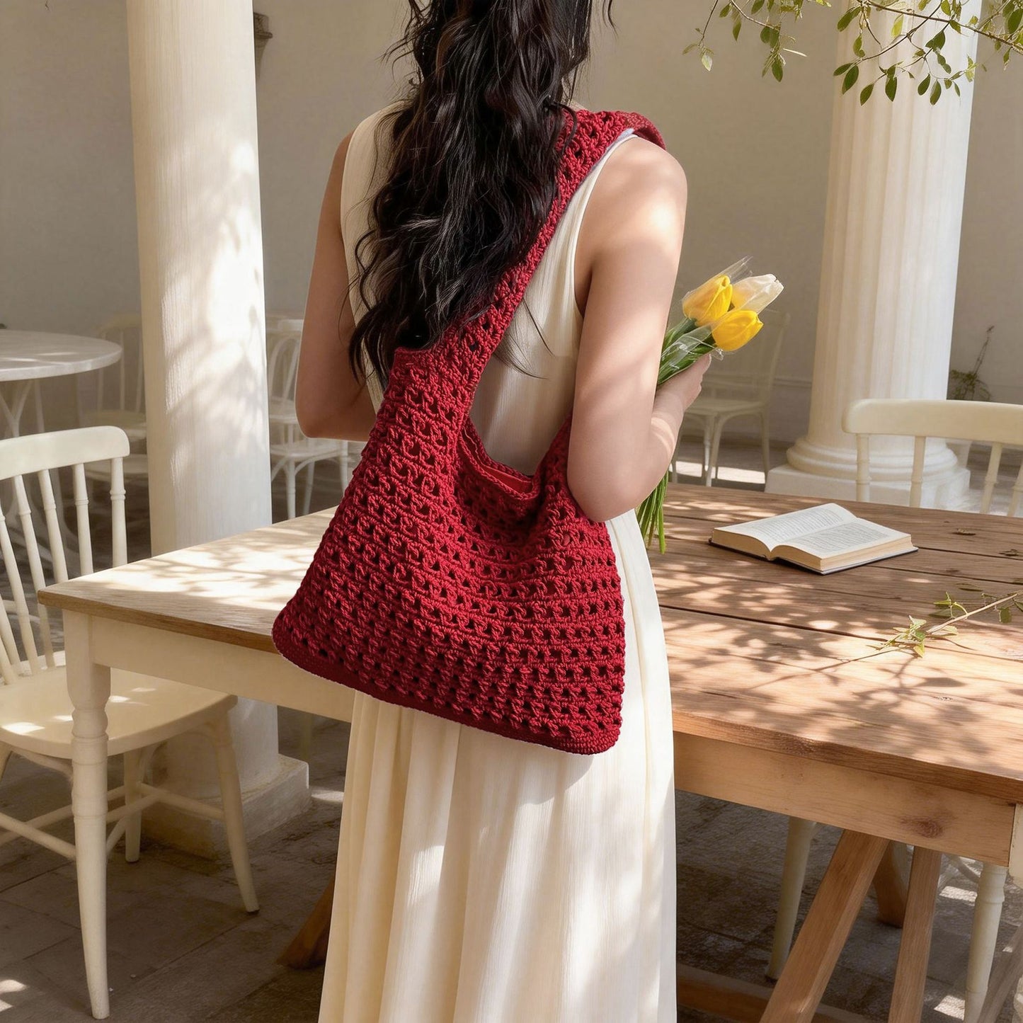 Women's Idle Style Summer Fashion Hand-woven Large Capacity Tote Bag
