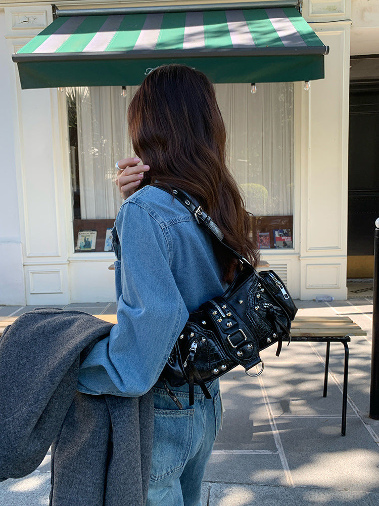 Women's Hot Niche Design Motorcycle Retro Commuter Bags