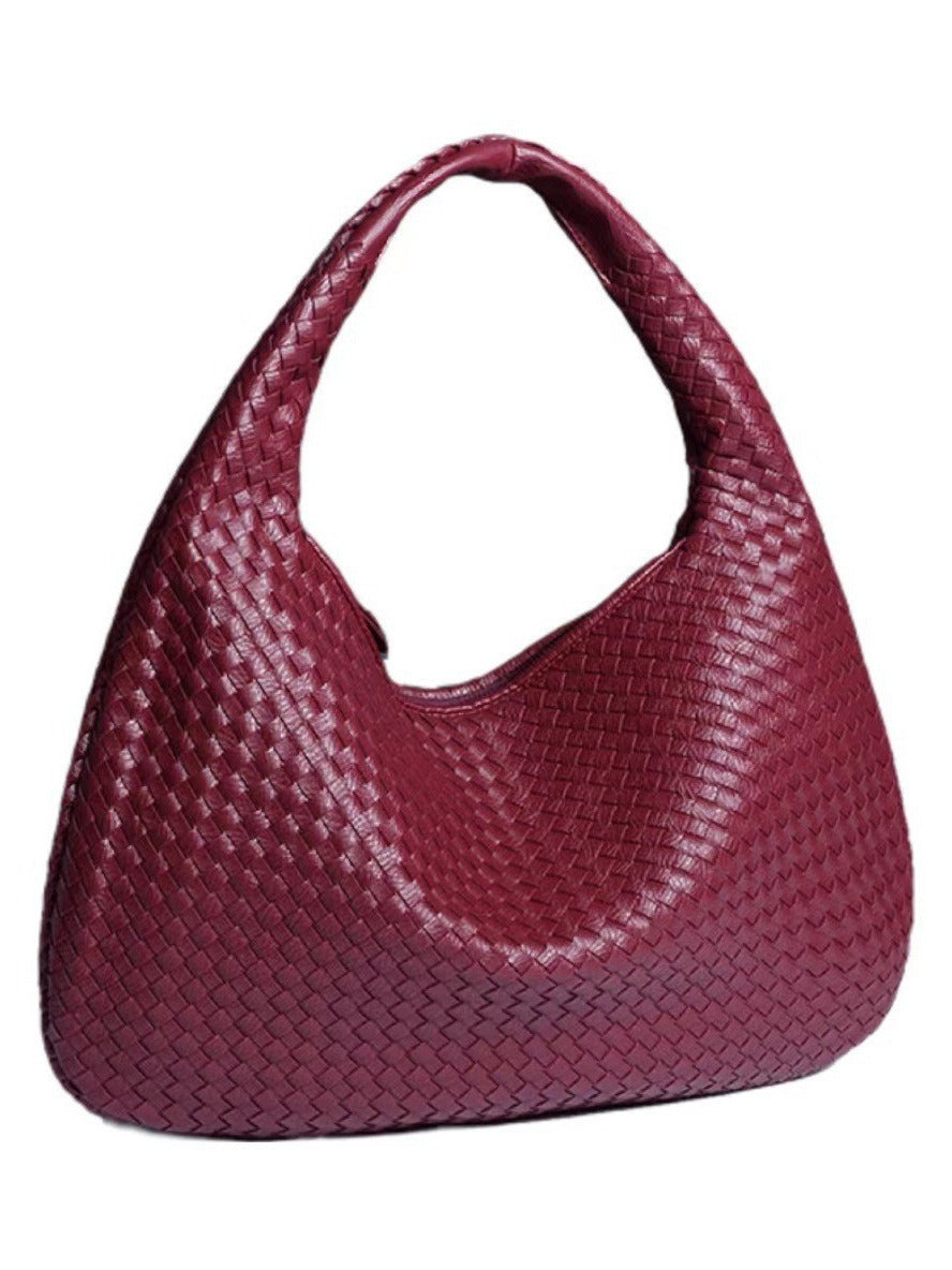Women's Crescent Hand-woven Portable Dumpling Fashion Style Women's Handbag