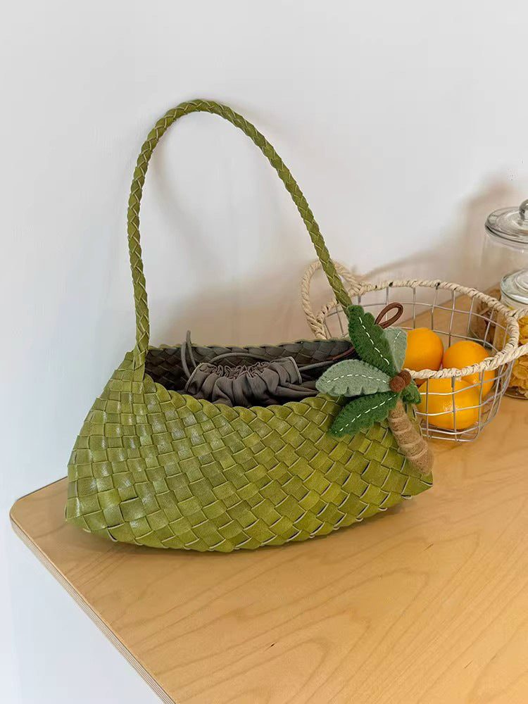 Minority Commuter Hand-woven French Vacation Vegetable Women's Shoulder Bag