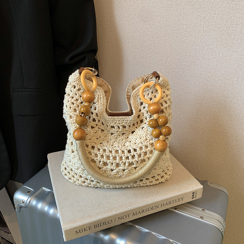 Women's Seaside Straw Summer Large Capacity Underarm Vacation Beach Women's Shoulder Bag