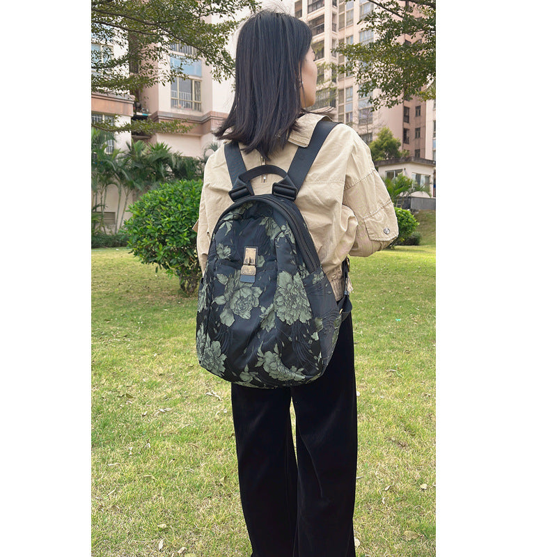 Women's National Trendy Style Portable Leisure Multifunctional Women's Backpack