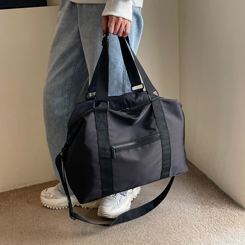 Black Oxford Cloth Short Distance Large Capacity Tote Bag