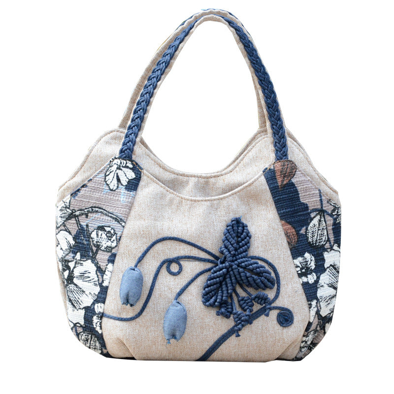 Women's Ethnic Style Woven Yunnan Literary Handbags