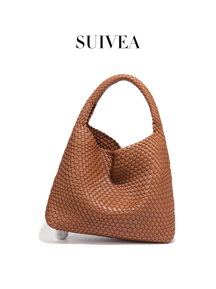 Women's Style Large Capacity Handmade Woven Trendy Vintage Women's Handbag