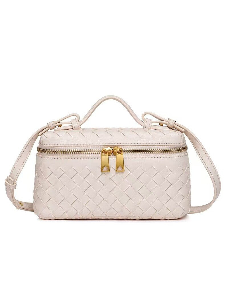 Women's Handmade Woven Fashion Lunch Box Trendy Bags