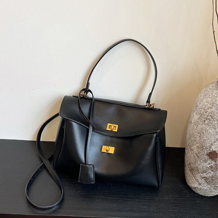 Women's Portable Niche Idle Style Suede Large Lock