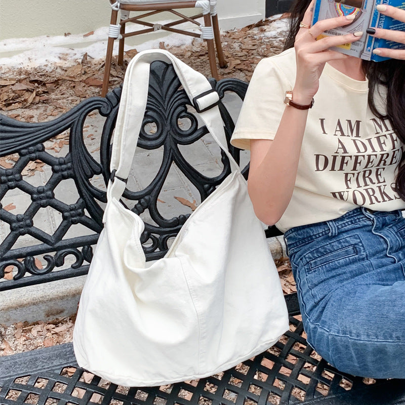 Women's Simple Art Retro Trendy Washed Canvas Bags