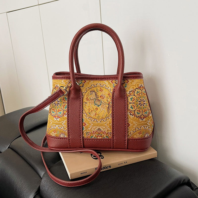 Handmade Self-made Cloth Material Chinese Style Embroidery Tote Bags