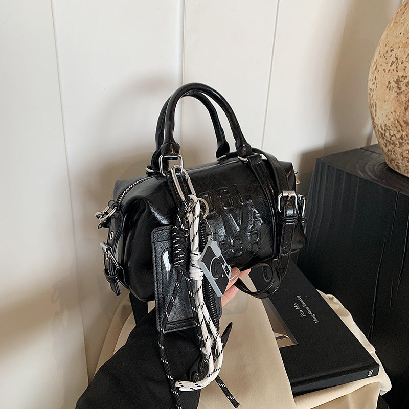 Women's Retro Boston Commute Portable Pillow Women's Shoulder Bag