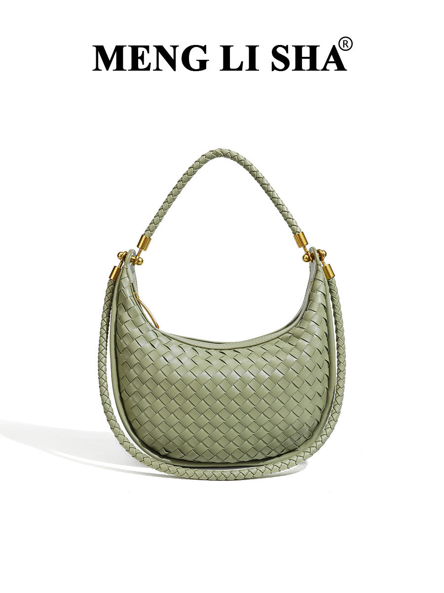 Style High Sense Hand-woven Light Luxury Simplicity Underarm Women's Handbag
