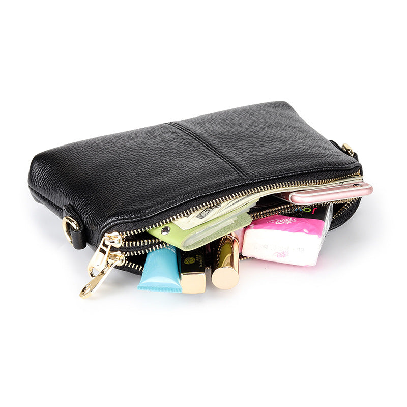 Women's Clutch Fashion Genuine Leather Korean Style Versatile Shoulder Bags