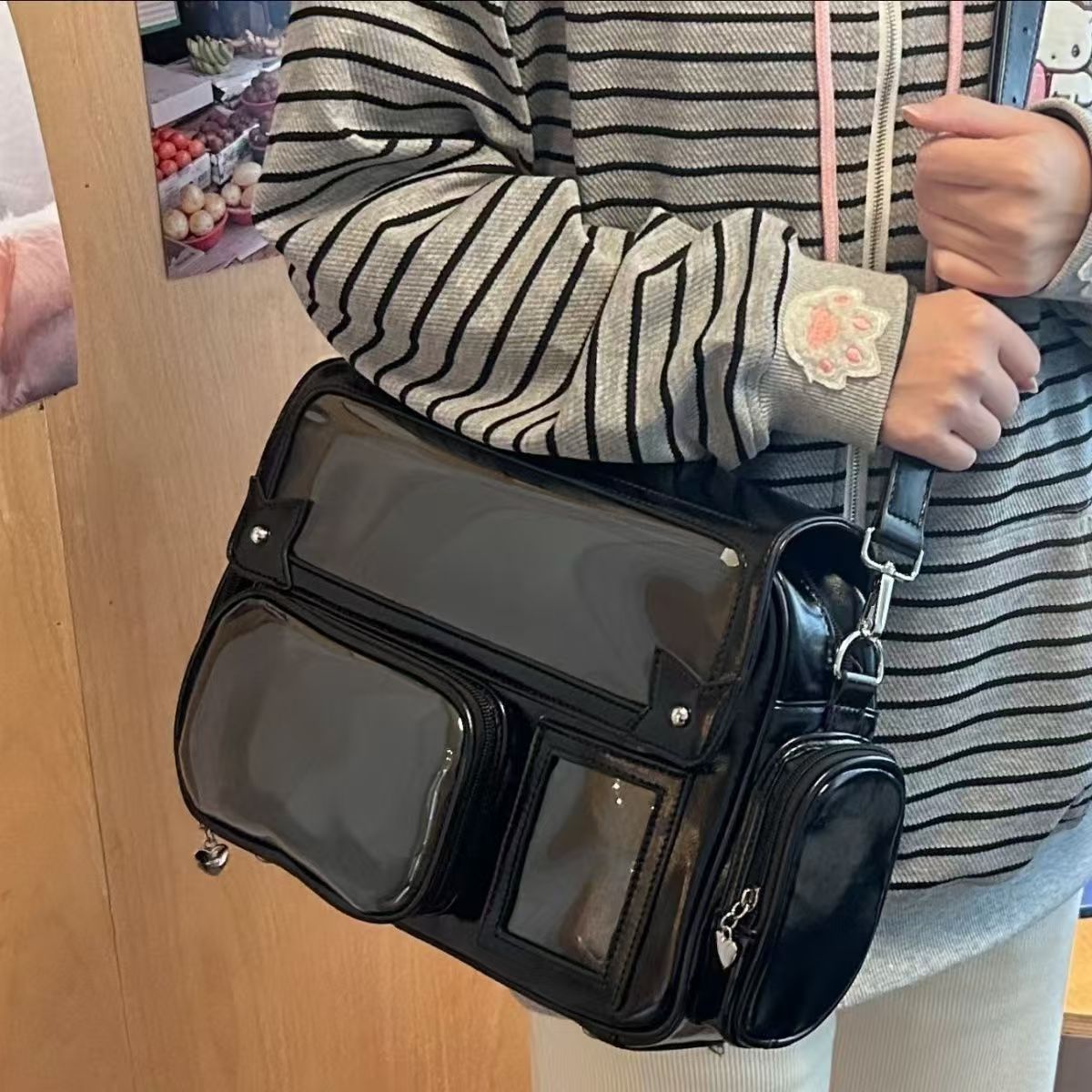 Hidden Light Cartoon Amusement Park College Large Women's Backpack