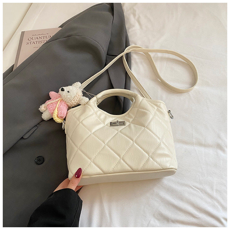 Durable Innovative Women's Korean Rhombus Commuter Bucket Bag