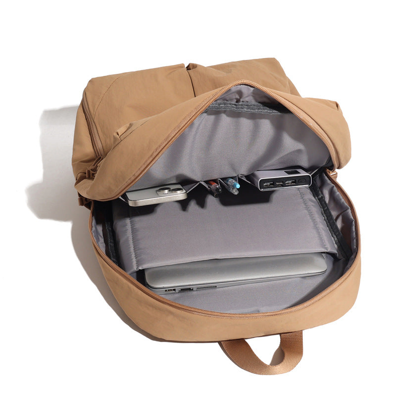 Women's & Men's High Quality Simple Waterproof Environmental Protection Computer Solid Leisure Backpack