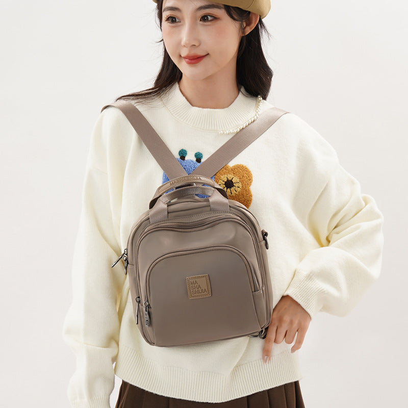 Women's Oxford Cloth Simple Commuter Large Capacity Backpacks