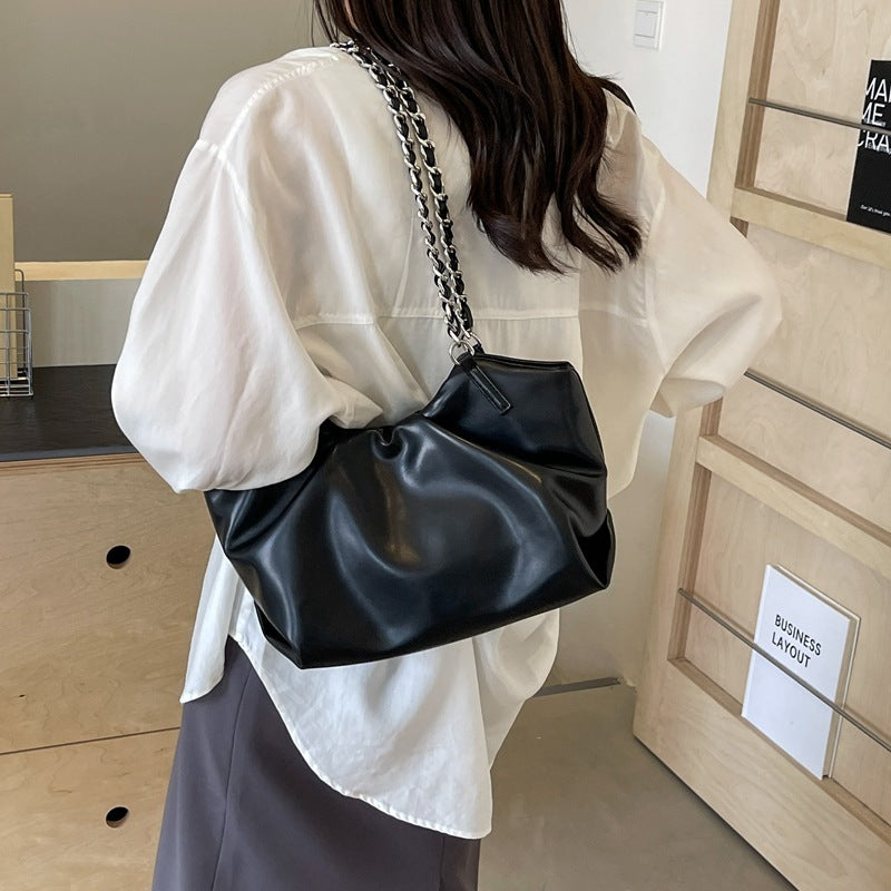Women's Leather Large Capacity Versatile Chain Fashion Shoulder Bags