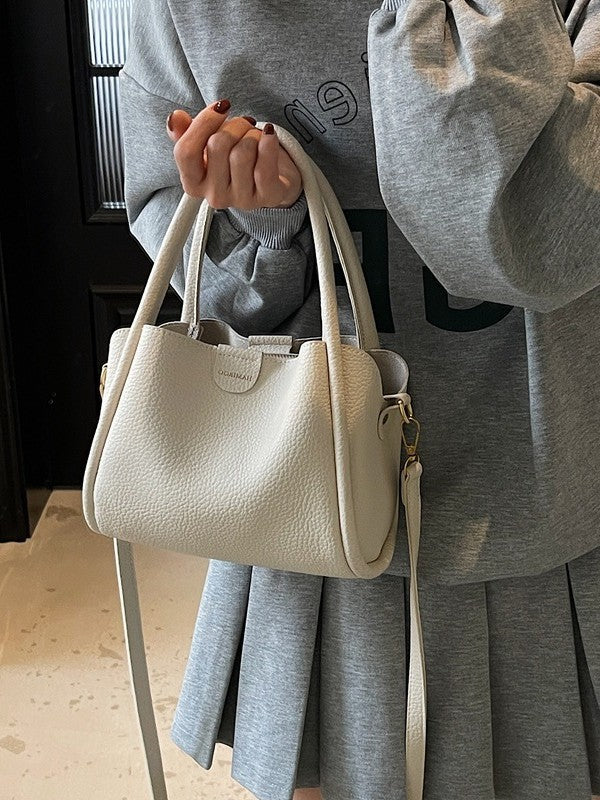Women's Lychee Pattern Korean Live Broadcast High-grade Bucket Bag