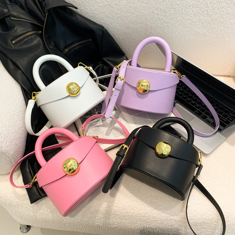 Design Versatile High Quality Popular Retro Solid Color Women's Shoulder Bag