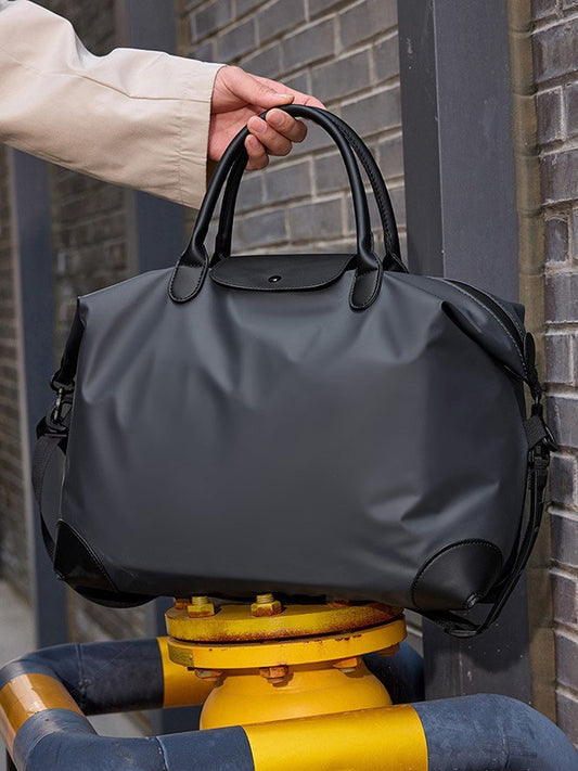 Men's Wear Resistance Portable Business Stitching Fashion Simple Large Capacity Shoulder Bags
