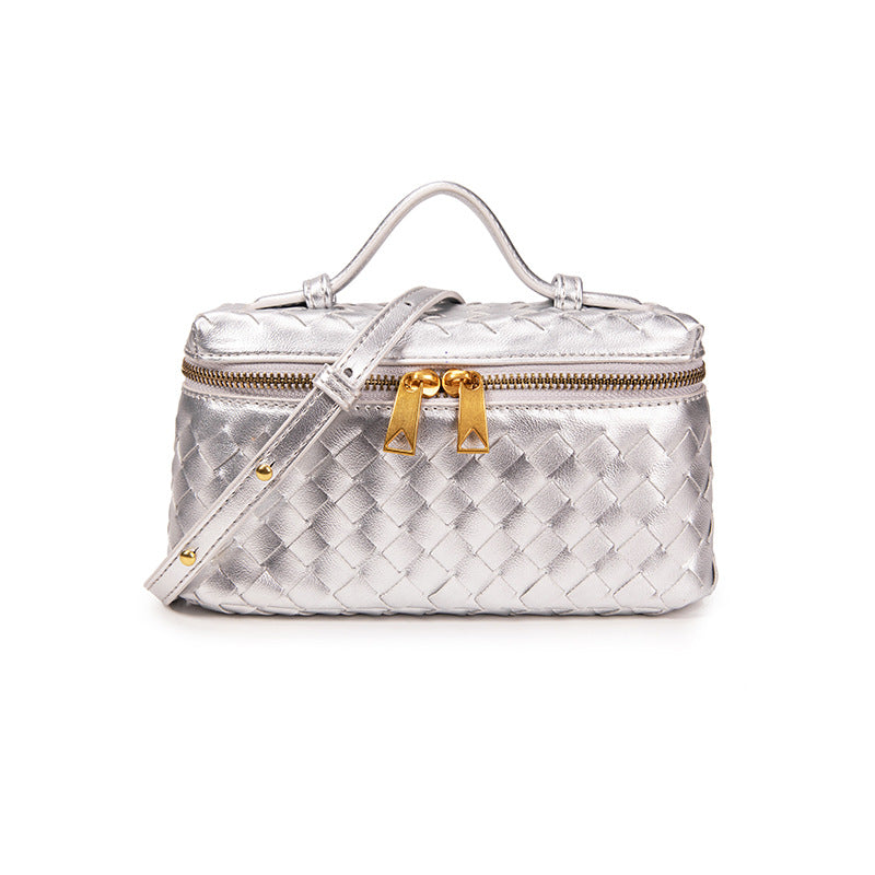 Hand-woven Fashion Lunch Box Practical Trend Women's Shoulder Bag