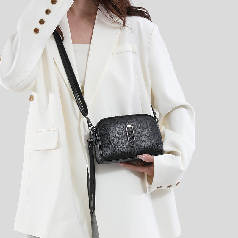 Women's Genuine Leather First Layer Cowhide Mobile Women's Messenger Bag