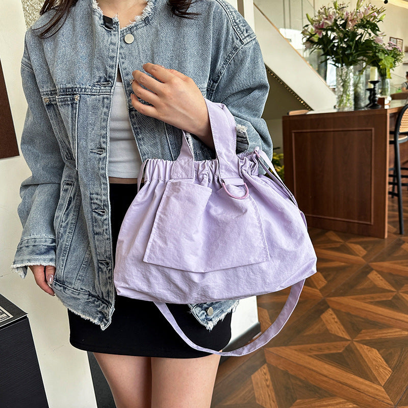 Women's & Men's Singapore Dumpling Foldable Portable Soft Nylon Hand Bags