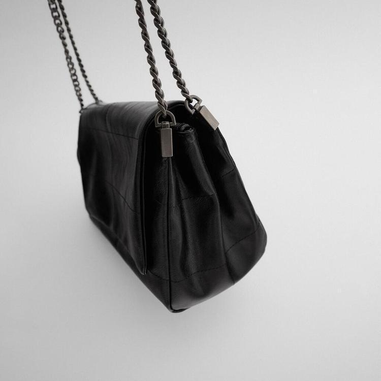 Women's Black Rock Style Flip Fashion Stray Bags