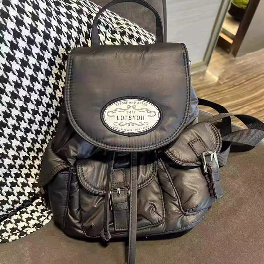 Casual Comfortable Women's Embossed Metal Minority Women's Backpack