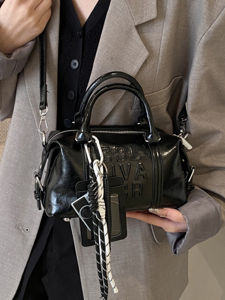 Women's Retro Boston Commute Portable Pillow Women's Shoulder Bag