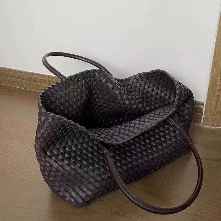 Fashion Big Summer Simple Large Capacity Woven Women's Shoulder Bag