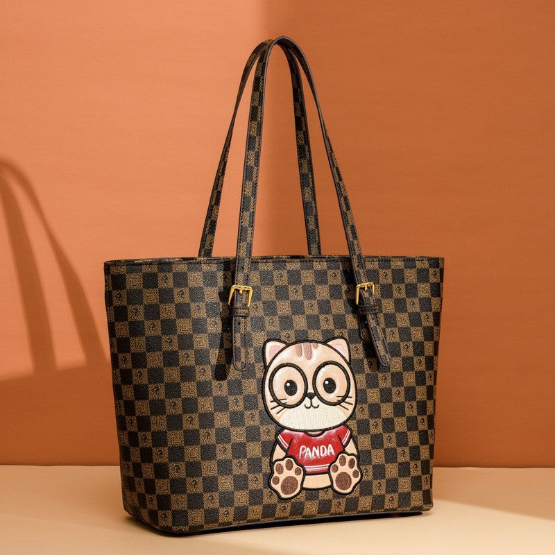 Women's Source Simple Fashion Large Capacity Commute Tote Bag